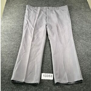 Wrangler 82GY Wrancher Dress Jeans Mens 48x32 Gray Western Cowboys Flare Pants